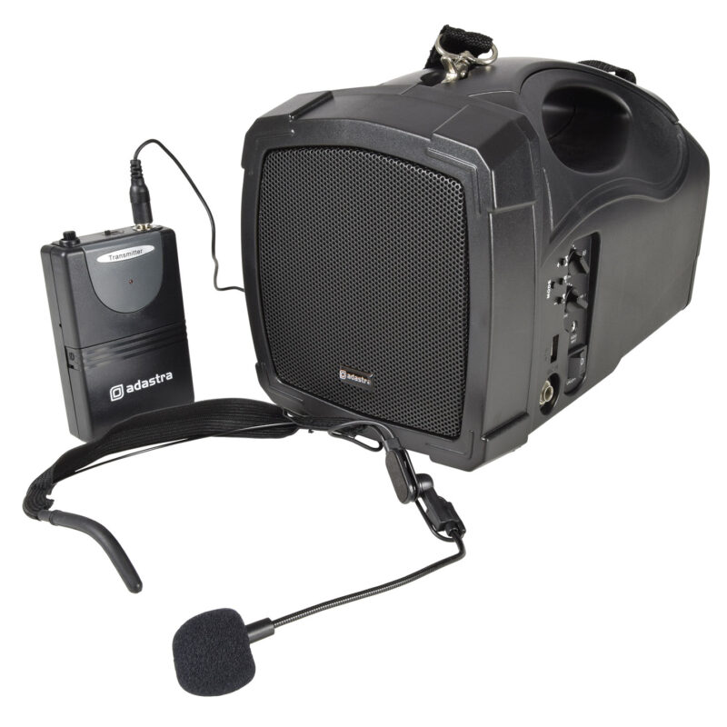 Adastra Handheld PA System with Neckband Mic and Bluetooth
